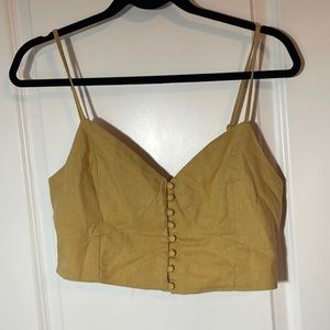 Linen crop top